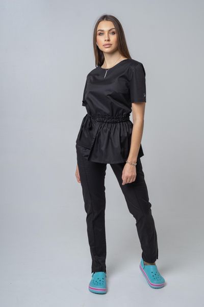 Костюм медичний жіночий Elia колір чорний XL 12349 XL фото