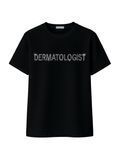 Футболка жіноча оверсайз Dermatologist колір чорний 578658 фото