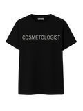 Футболка жіноча оверсайз Cosmetologist колір чорний 45897687 фото