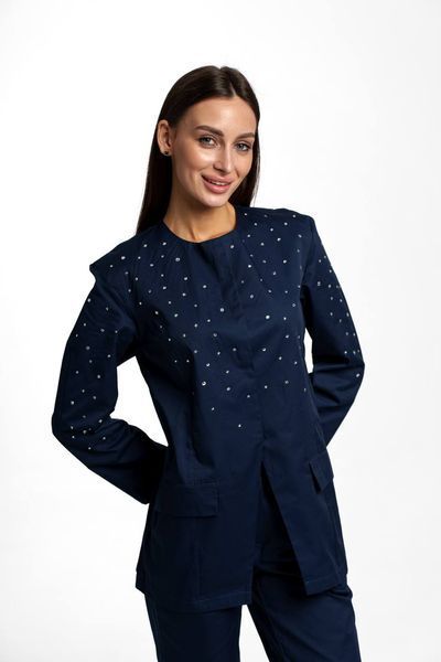 Сорочка медична жіноча Siren sparkle колір наві 87634 фото