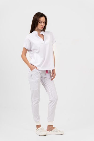Костюм медичний жіночий Vibe колір білий XL 8476304XL фото