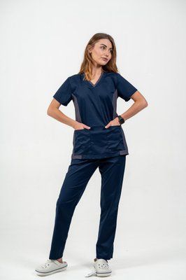 Костюм медичний жіночий Elastic колір наві XL 76589473XL фото