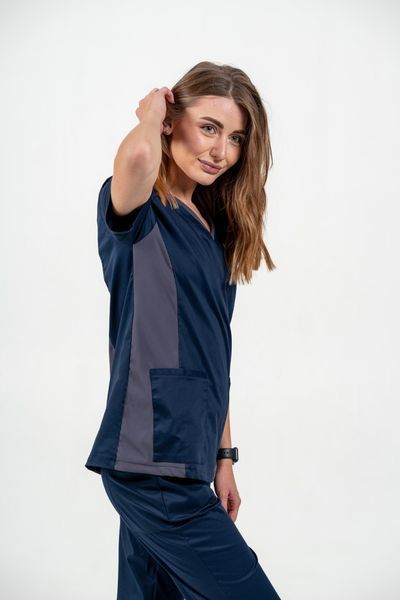 Костюм медичний жіночий Elastic колір наві XL 76589473XL фото