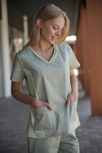 Костюм медичний жіночий Elastic колір фісташка XL 23579764Xl фото