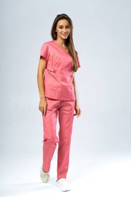 Костюм медичний жіночий Anatomy колір барбі XXL 3576425 XXL фото