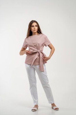 Штани медичні жіночі прямі колір білий XL 1333 XL фото