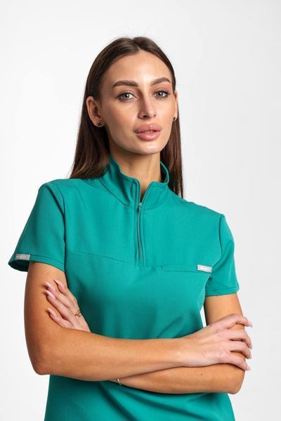 Костюм медичний жіночий Cargo колір смарагд 52489572 фото