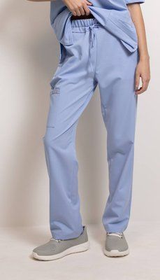 Штани медичні жіночі Basic stretch колір блакитний 10523782S фото