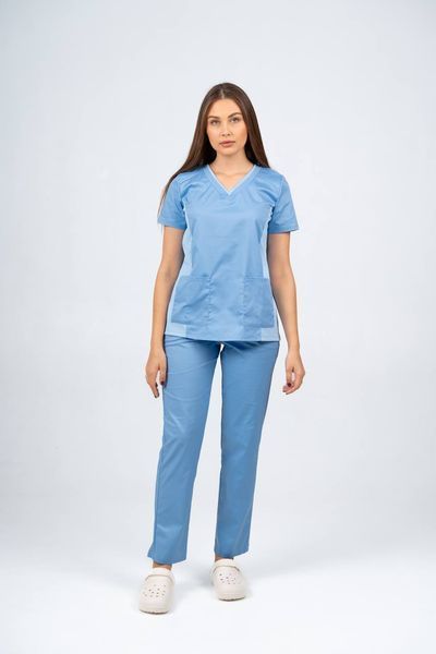 Костюм медичний жіночий Elastic колір блакитний XL 2652893XL фото