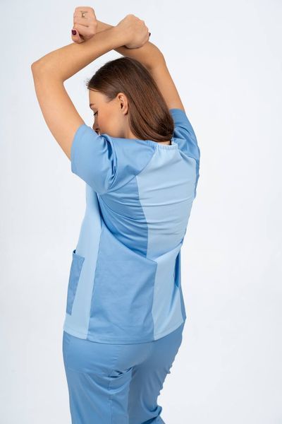 Костюм медичний жіночий Elastic колір блакитний XL 2652893XL фото