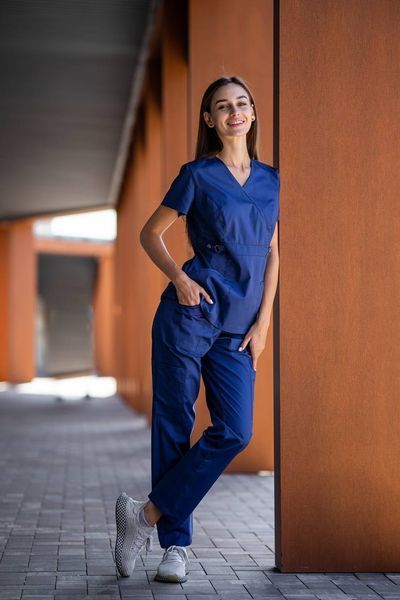 Костюм медичний жіночий Anatomy колір електрик S 2231 S фото