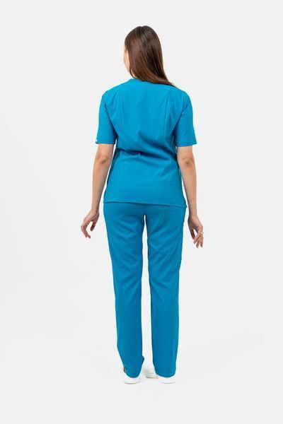 Костюм медичний жіночий Simple колір кобальт XL 85670246XL фото