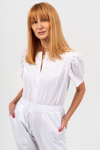 Комбінезон медичний жіночий Elle колір білий XL 258724985XL фото