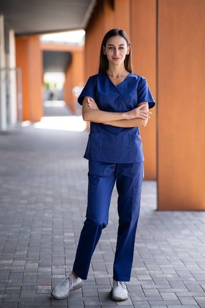 Костюм медичний жіночий Anatomy колір електрик XL 2231 XL фото