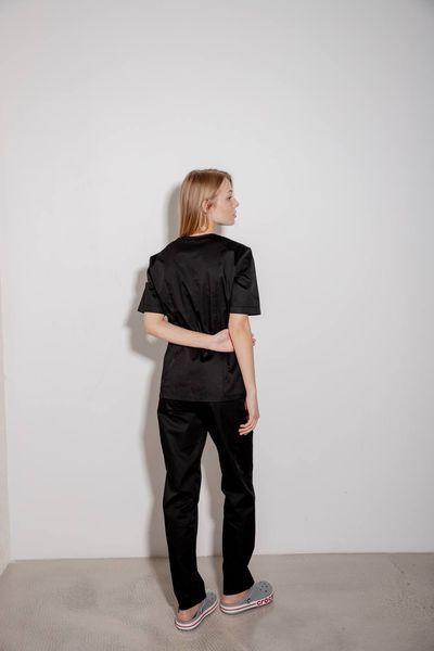 Костюм медичний жіночий Basic колір чорний XL 25870396XL фото