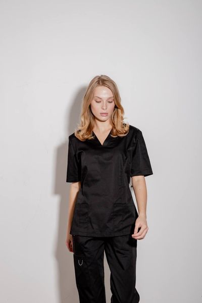 Костюм медичний жіночий Basic колір чорний XL 25870396XL фото